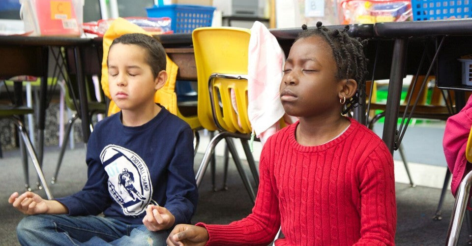 Yoga and Meditation Being Taught at the Robert W. Coleman Elementary School, Baltimore, Maryland