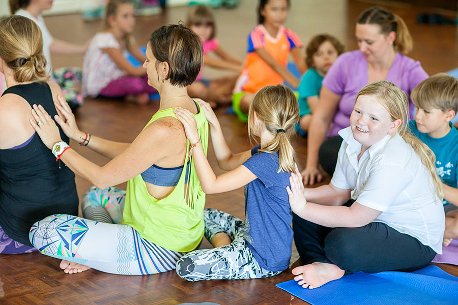 kids yoga circle