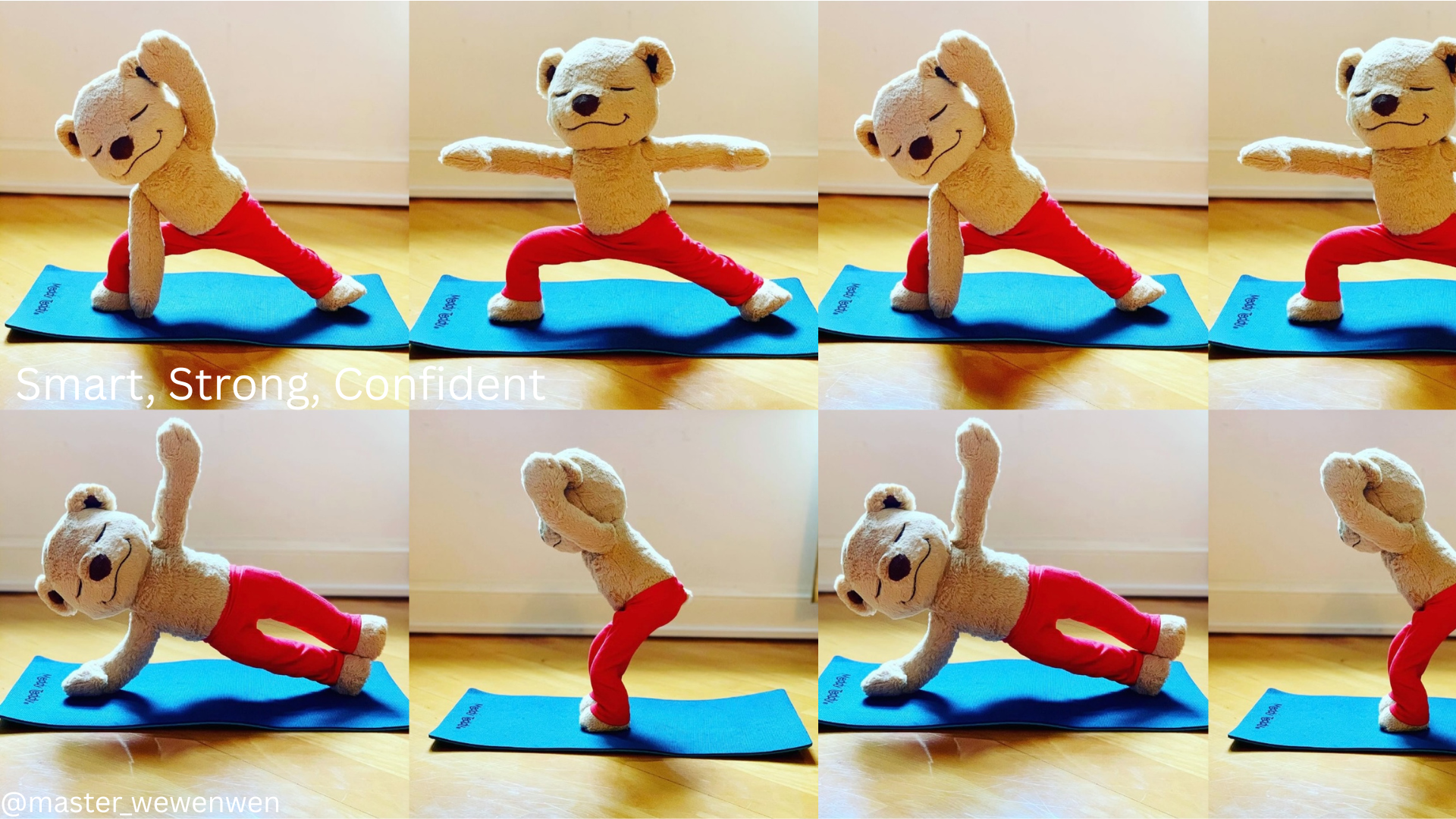 Meddy Teddy Yoga Bear - Yoga Bear - Meddy Teddy Bear